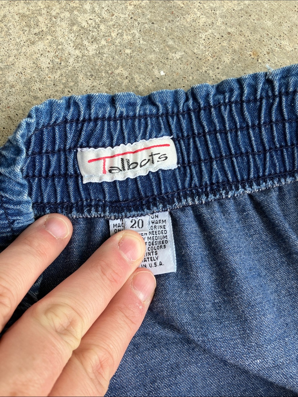 Talbots VTG 90s Denim Maxi Skirt, 20 - Picture 4 of 5